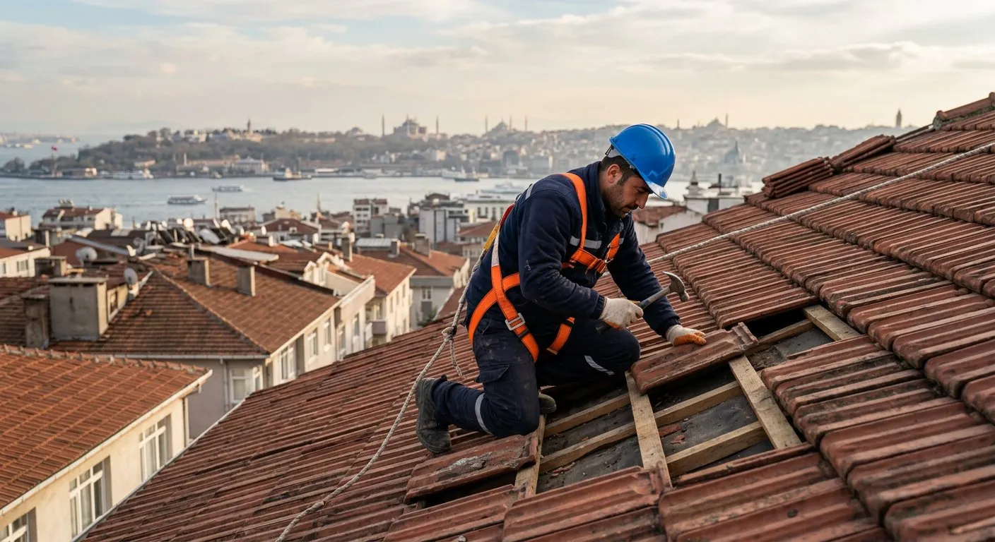 Beylikdüzü tadilat ekibi sahada çalışırken