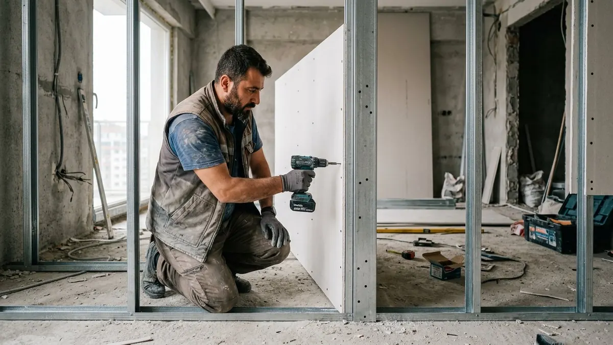 Alçıpan Bölme Duvar ve Kaplamalar uygulama görseli