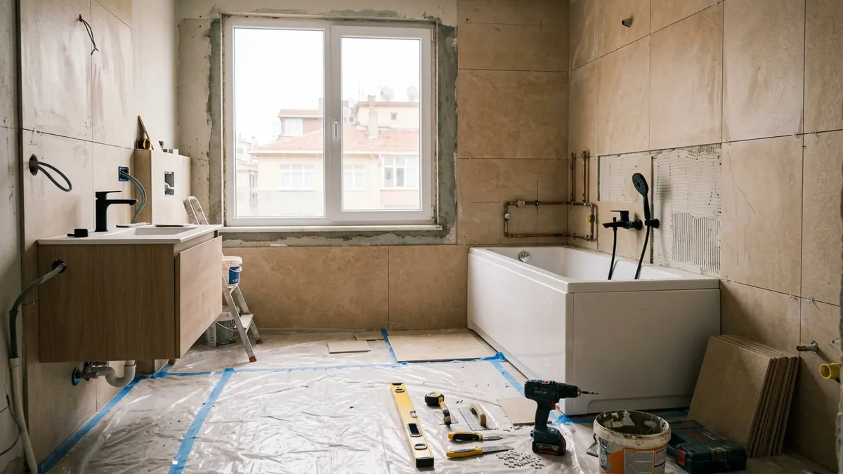Komple Banyo Tadilatı (Anahtar Teslim) uygulama görseli