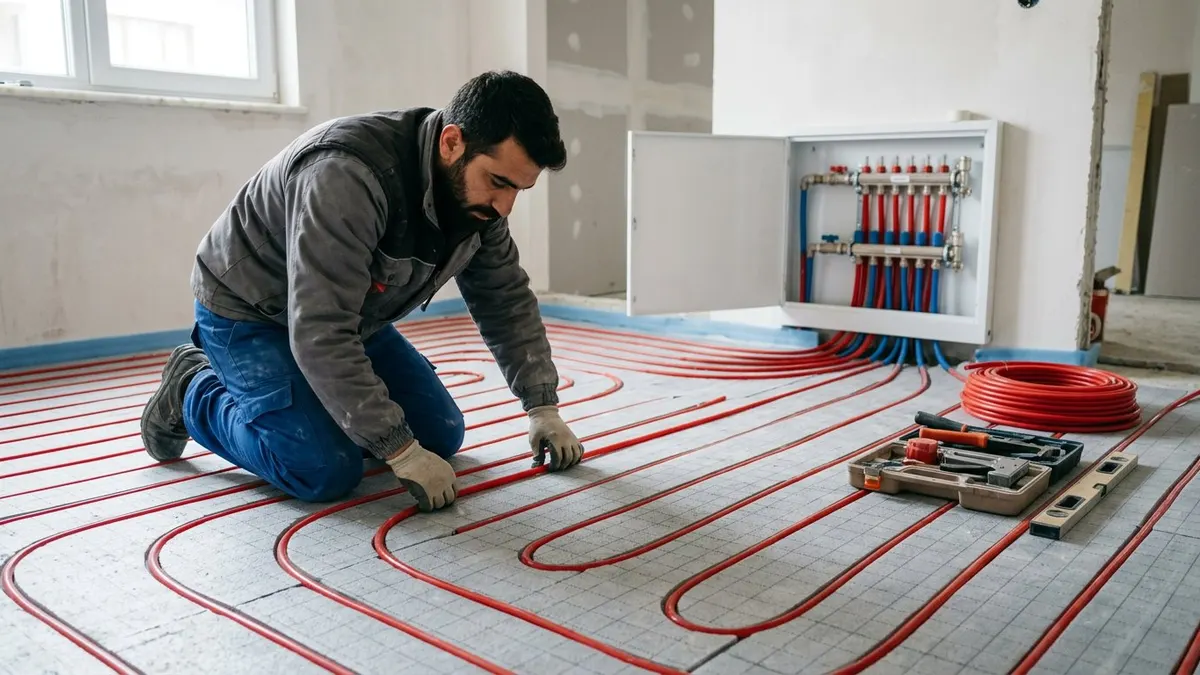 Yerden Isıtma Sistemi Kurulumu uygulama görseli